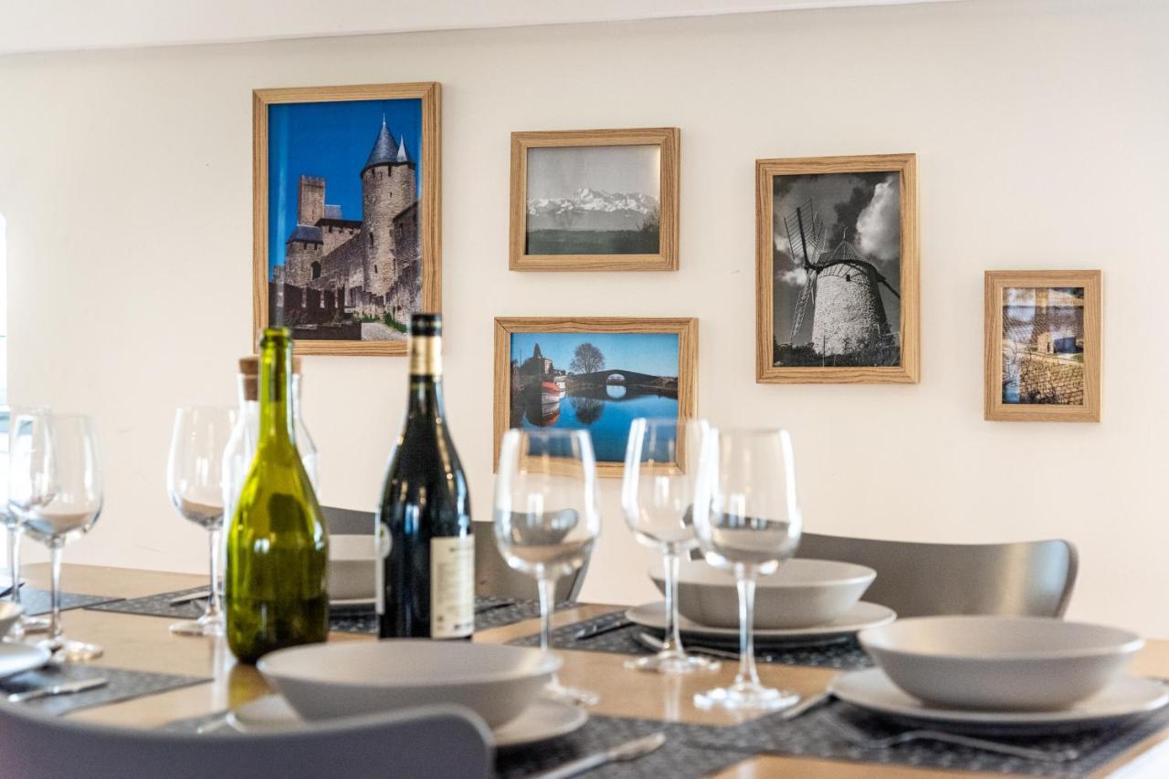 L'Escapade - Parking Gratuit - Wifi - Climatisation - Proche Cite - Tout Equipee Carcassonne Exterior foto